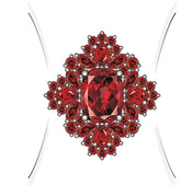 Sterling Silver Semi Mount Ring Setting Cushion CU 9X7mm - Syzjewelry